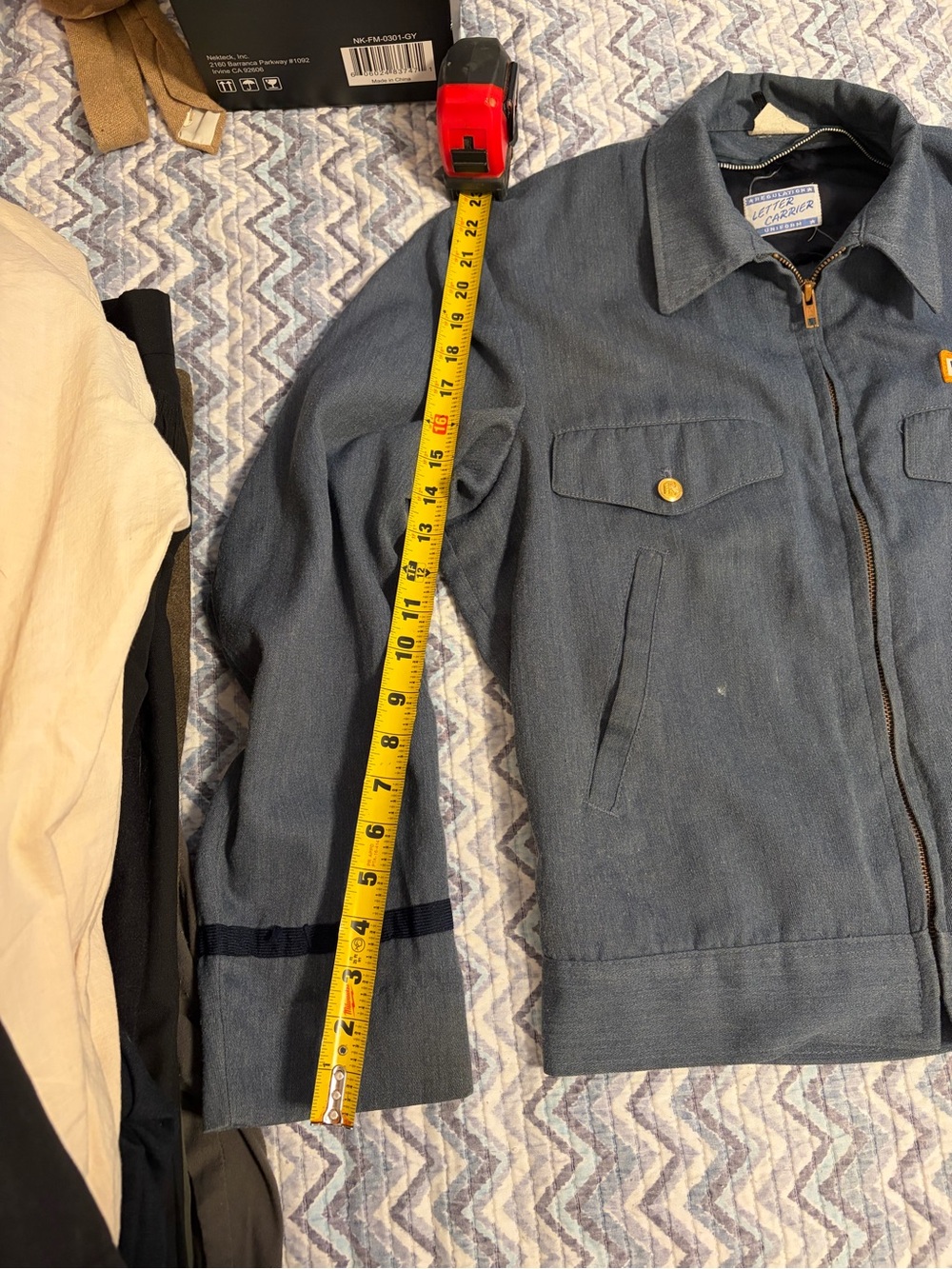 Letter Carrier Blue Work Jacket - Picture 13 of 14